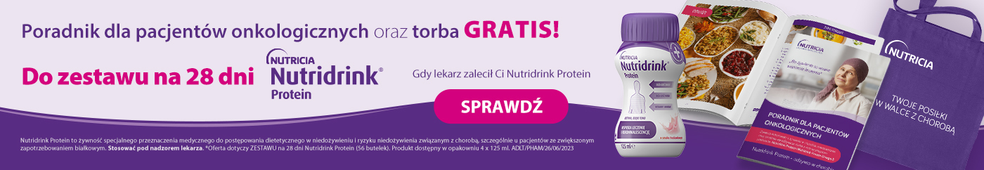 Nutridrink Protein z przepisami i torbą