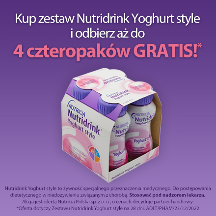 Wybierz Nutridrink Yoghurt Style - odbierz dodatkowe buteleczki GRATIS!