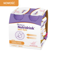 Nutridrink Juice Style nowe smaki 4x200 ml