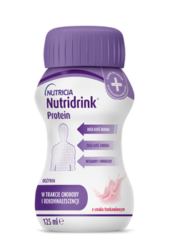 Nutridrink Protein spełnia wyższe zapotrzebowanie na białko w żywieniu pacjentów.