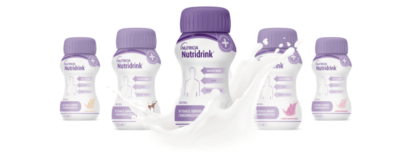 Nutridrink jest dostępny w różnych smakach – smak neutralny.