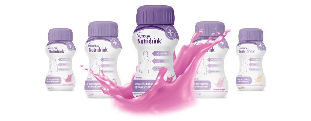 Nutridrink jest dostępny w różnych smakach – smak owoców leśnych.