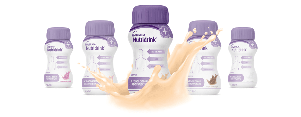 Nutridrink jest dostępny w różnych smakach – smak waniliowy.