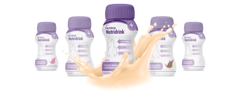Nutridrink jest dostępny w różnych smakach – smak waniliowy.