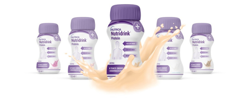 Nutridrink Protein jest dostępny w różnych smakach – smak waniliowy.