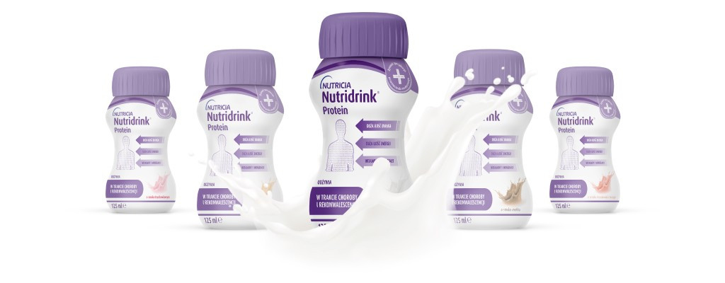 Nutridrink Protein jest dostępny w różnych smakach – smak neutralny.