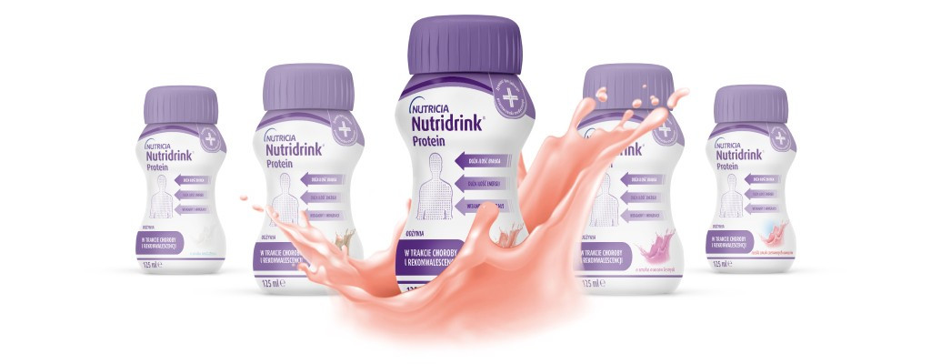 Nutridrink Protein jest dostępny w różnych smakach – smak brzoskwinia i mango.