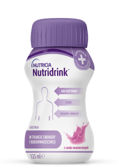 Nutridrink wspiera pacjentów z ryzykiem niedożywienia.